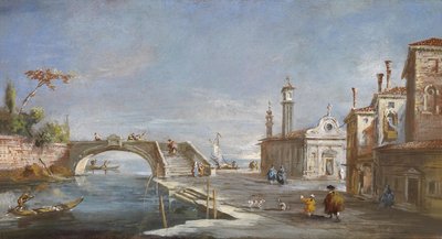Ein Kanal in Venedig von Francesco after Guardi